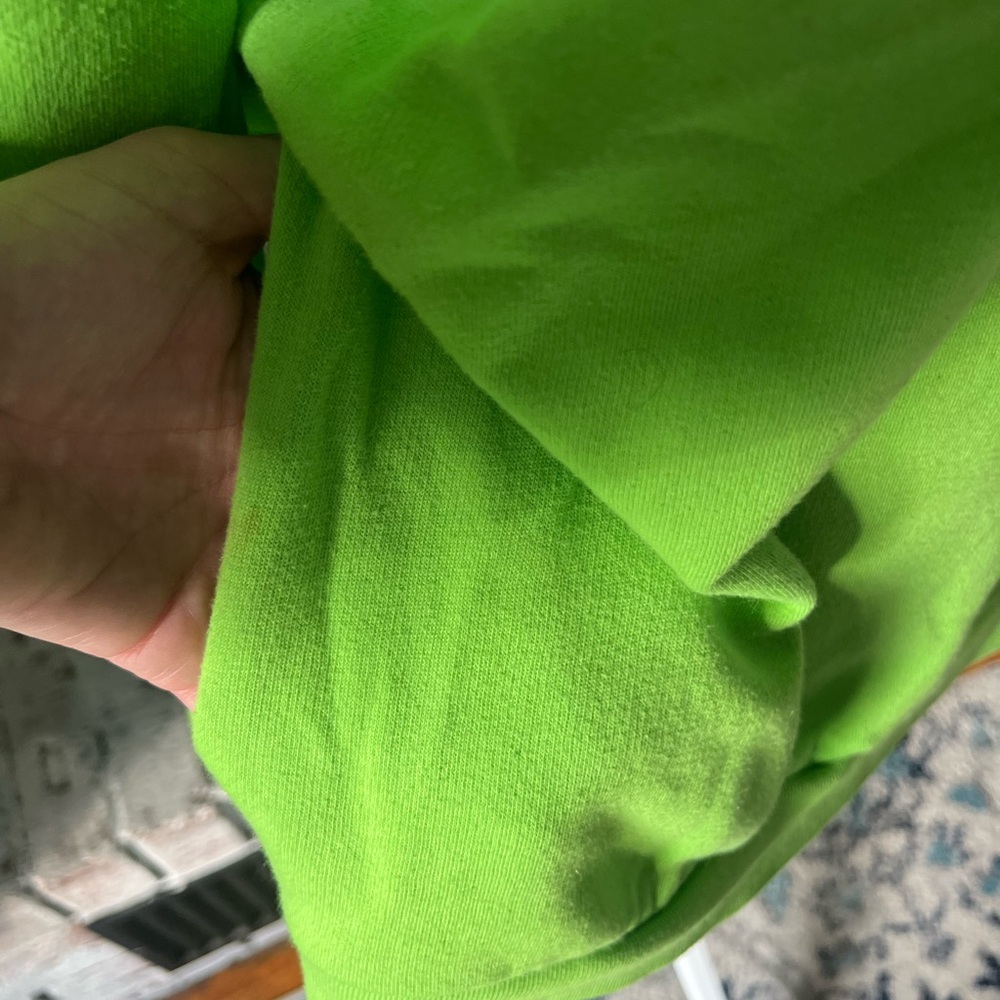 PINK Victoria's Secret Lime Green Half-Zip Sweater - Picture 2 of 3
